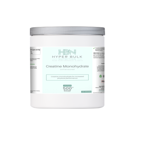 Hyper Bulk Nutrition - Creatine Monohydrate (unflavoured) 500g - Hyper Bulk Nutrition