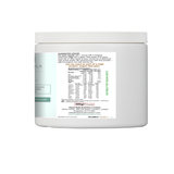 Supplement container with label on a white background