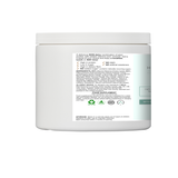 White container with label on a white background