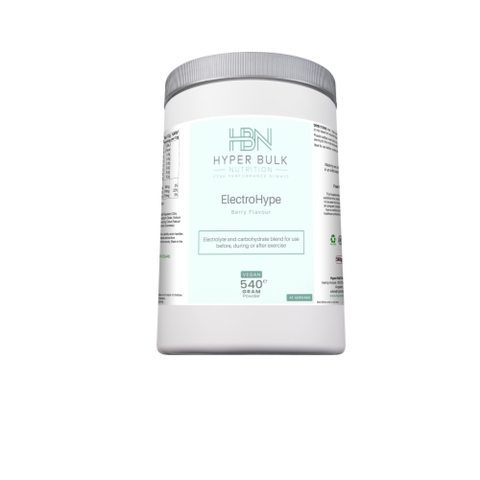 Hyper Bulk ElectroHype supplement container on a white background