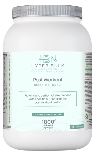 Hyper Bulk Nutrition Post Workout Protein & Carbohydrate - Hyper Bulk Nutrition