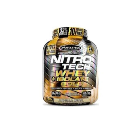 MuscleTech Nitro Tech Whey Plus Isolate Gold 1.8 kg - Hyper Bulk Nutrition