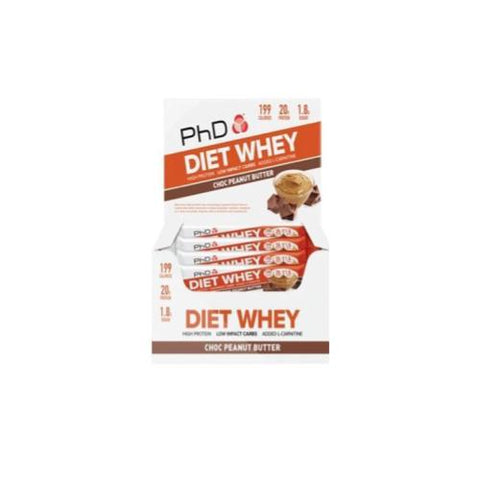 PhD Diet Whey 12 Bars - Hyper Bulk Nutrition